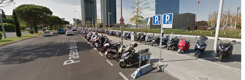 aparcamiento moto madrid